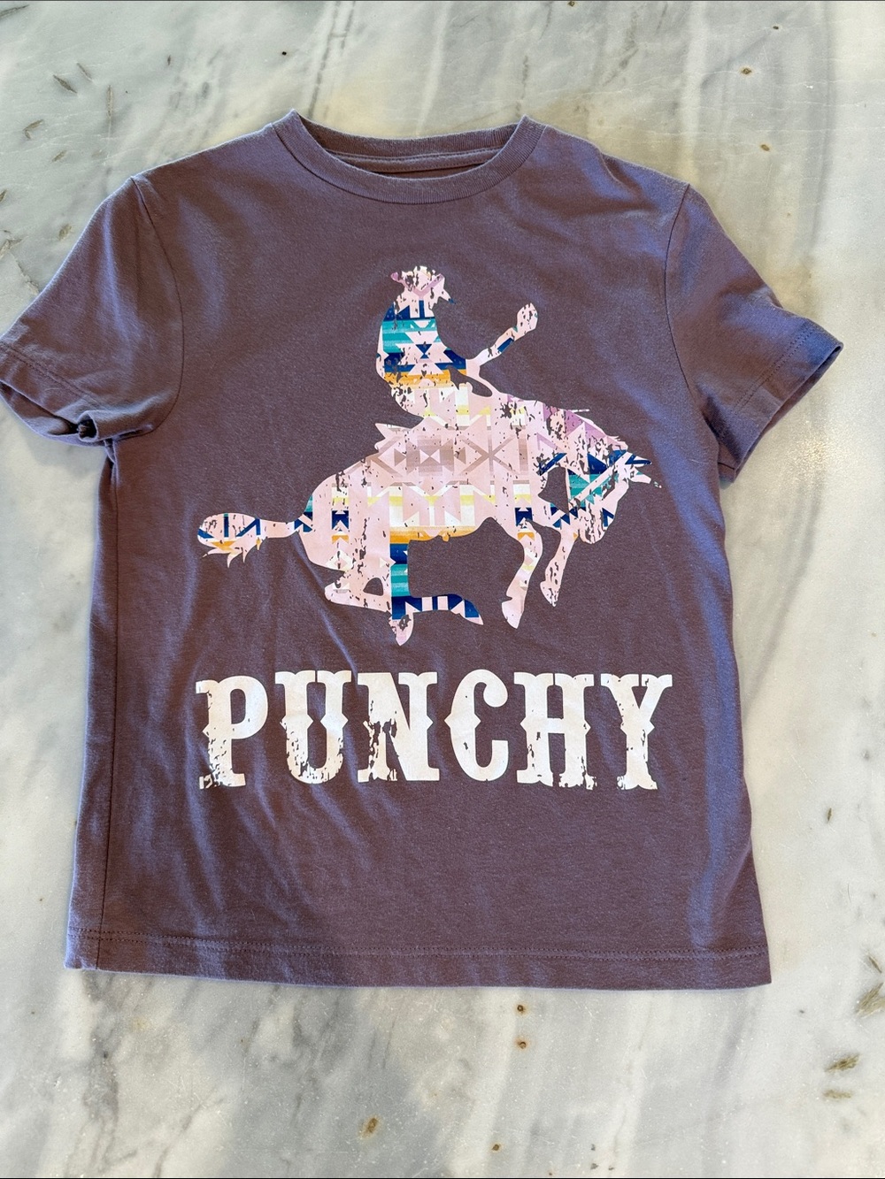 Hooey Purple Graphic 'PUNCHY' Kids Tee